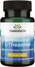 Swanson L-Theanin 100 mg vegetarische Kapseln 60 Stück – Bild 1 von 2