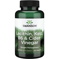 Produktbild von Swanson Lecithin, Kelp, B6 und Apfelessig Tabletten für Sportler 240 Stück