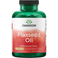 Produktbild von Swanson Leinsamenöl 1000 mg Kapseln 200 Stück