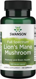 Swanson Löwenmähnenpilz 500 mg Kapseln 60 Stück – Bild 1 von 1