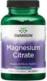 SWANSON Magnesiumcitrat 225 mg Tabletten 240 Stück – Bild 1 von 2