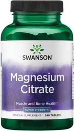 Swanson Magnesiumcitrat 225 mg Tabletten 240 Stück – Bild 1 von 1