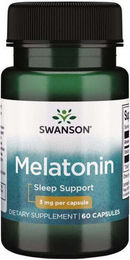 Swanson Melatonin 3 mg Kapseln 60 Stück – Bild 1 von 2