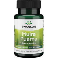 Produktbild von Swanson Muira Puama 10:1 Wurzelextrakt 60 Kapseln