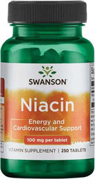 Swanson Niacin Vitamin B-3 100 mg Tabletten 250 Stück – Bild 1 von 2