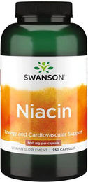 Swanson Niacin Vitamin B-3 500 mg 250 Kapseln – Bild 1 von 2