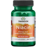 Produktbild von Swanson Niacin Vitamin B3 100 mg Kapseln 250 Stück