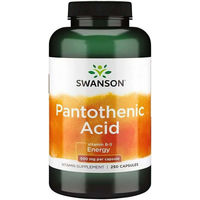 Produktbild von Swanson Pantothensäure 500 mg 250 Kapseln