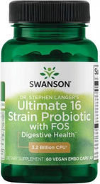 Swanson Probiotikum mit 16 Stämmen und FOS 60 vegane Kapseln – Bild 1 von 2