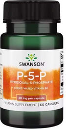 Swanson Pyridoxal-5-Phosphate P-5-P Vitamin B6 Kapseln 60 Stück – Bild 1 von 1