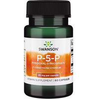 Produktbild von Swanson Pyridoxal-5-Phosphate P-5-P Vitamin B6 Kapseln 60 Stück