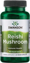 Swanson Reishi-Pilz 600 mg vegetarische Kapseln 60 Stück – Bild 1 von 2