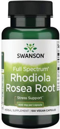 SWANSON Rhodiola Rosea Kapseln 400 mg 100 Stück – Bild 1 von 2