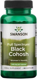Swanson Schwarzer Cohosh 540 mg Kapseln pflanzlicher Ursprung 60 Stück – Bild 1 von 1