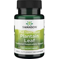 Produktbild von SWANSON Spitzwegerichblätter 400 mg Kapseln 60 Stück