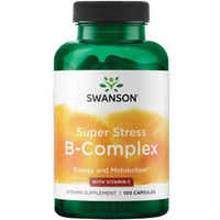 Produktbild von SWANSON Super Stress B-Komplex mit Vitamin C Kapseln 100 Stück