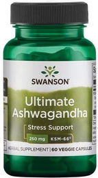 Swanson Ultimate Ashwagandha KSM-66 250 mg vegetarische Kapseln 60 Stück – Bild 1 von 2