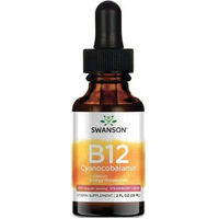 Produktbild von Swanson Vitamin B12 Cyanocobalamin 1000 mcg Erdbeere Flüssigkeit 59 ml