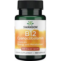 Produktbild von SWANSON Vitamin B12 Cyanocobalamin 500 mcg Kapseln 100 Stück