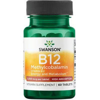 Produktbild von Swanson Vitamin B12 Methylcobalamin 5000 mcg Kapseln 60 Stück