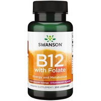 Produktbild von Swanson Vitamin B12 mit Folsäure Lutschtabletten 250 mg