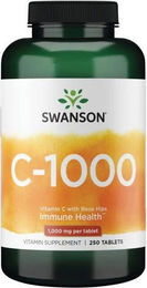 Swanson Vitamin C 1000 mg mit Hagebutte Tabletten 250 Stück – Bild 1 von 2