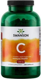 Swanson Vitamin C mit Hagebuttenextrakt und Ascorbinsäure 250 mg Kapseln für Erwachsene – Bild 1 von 2