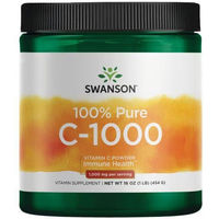 Produktbild von Swanson Vitamin C Pulver mit 1000 mg Ascorbinsäure