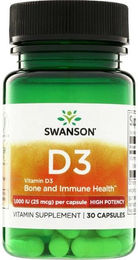 Swanson Vitamin D3 1000 IE 25 µg Kapseln für Senioren – Bild 1 von 2