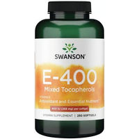 Produktbild von Swanson Vitamin E 400 mit gemischten Tocopherolen Kapseln für Männer, Schwangere und Stillende