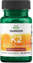 Swanson Vitamin K2 MK-7 mit Nattokinase Kapseln – Bild 1 von 2