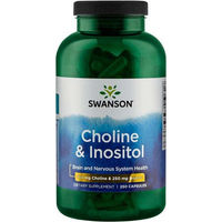 Produktbild von Swanson Vitamin-Kombination Kapseln mit Cholin 250 mg und Inositol 250 mg 250 Kapseln