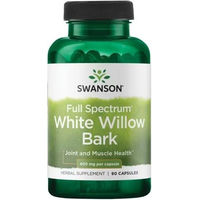 Produktbild von Swanson Weiße Weidenrinde 400 mg Kapseln