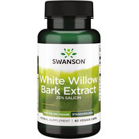 Produktbild von Swanson White Willow Bark Extract Silber-Weidenrinden-Extrakt vegane Kapseln vegetarisch
