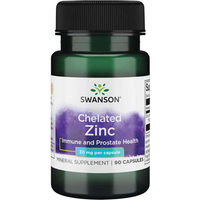 Produktbild von Swanson Zink Bisglycinat Albion Chelat 30 mg 90 Kapseln