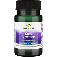 Produktbild von Swanson Zink-Orotat 10 mg Veggie-Kapseln vegan 60 Stück