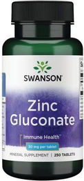 Swanson Zinkgluconat 30 mg Kapseln 250 Stück – Bild 1 von 2