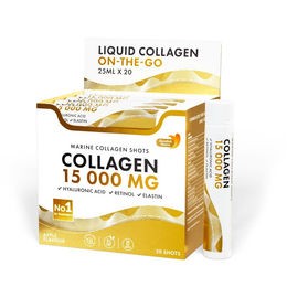 Swedish Nutra Fisch-Kollagen mit Retinol, Elastin und Hyaluronsäure, 15000 mg, Flüssig, 20 x 25 ml – Bild 1 von 1