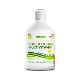 Swedish Nutra Ginger Ultra + Multivitamin mit Ingwerextrakt, zuckerfrei, glutenfrei und laktosefrei, 500 ml Flüssigpräparat – Bild 1 von 1