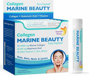 Swedish Nutra Marine Beauty Collagen Ampullen mit Typ I und Typ III Kollagen aus Fisch – Bild 1 von 2