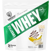 Produktbild von Swedish Supplements Lifestyle Whey Protein Konzentrat Pulver Banana Split laktosehaltig
