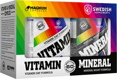 Swedish Supplements Vitamin Day Formula und Mineral Night Formula Complex Kapseln für Erwachsene – Bild 1 von 1