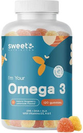Sweet Nutribites Omega-3 Gummis glutenfrei für Kinder und Erwachsene 120 Stück – Bild 1 von 1
