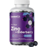 Produktbild von Sweet Nutribites Zink Gluconat Gummis glutenfrei und ohne Zusatzstoffe