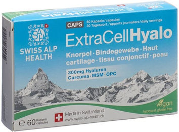 Swiss Alp Health EXTRA CELL Hyalo-Kapseln Beauty-Kollagen-Kombi vegan – Bild 1 von 1