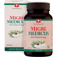 Produktbild von SwissMedicus Migre Medicus Anti-Stress-Komplex Kapseln vegan glutenfrei laktosefrei 120 Stück