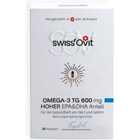 Produktbild von SwissOvit Omega-3 TG Kapseln laktosefrei und glutenfrei für Schwangere, Stillende und Senioren