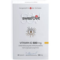 Produktbild von SwissOvit Vitamin C Ascorbinsäure 500 mg Kapseln vegan laktosefrei glutenfrei