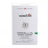 Produktbild von SwissOvit Vitamin D3 4000 I.U. + K2 Kapseln laktosefrei und glutenfrei für Frauen 30 Stück