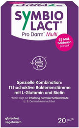 SymbioLact Pro Darm Multi Pulver Sticks mit 28 Mrd. Bakterien, L-Glutamin und Biotin, 120 g, glutenfrei und vegetarisch – Bild 1 von 5